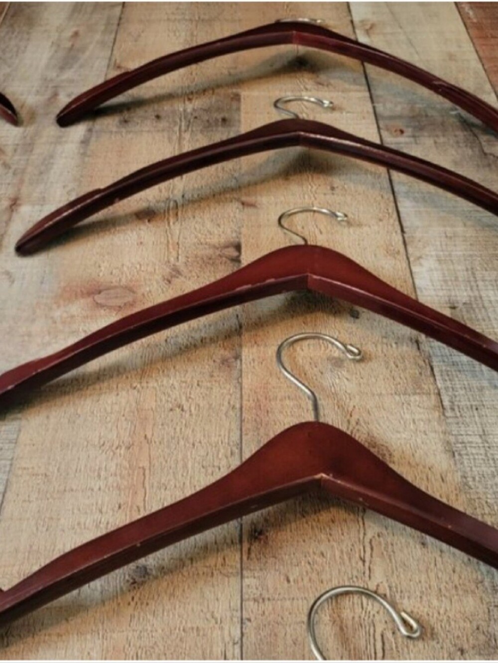 Abercrombie and Fitch Retail Store Wooden Hangers with Notches - 10 - Picture 3 of 16